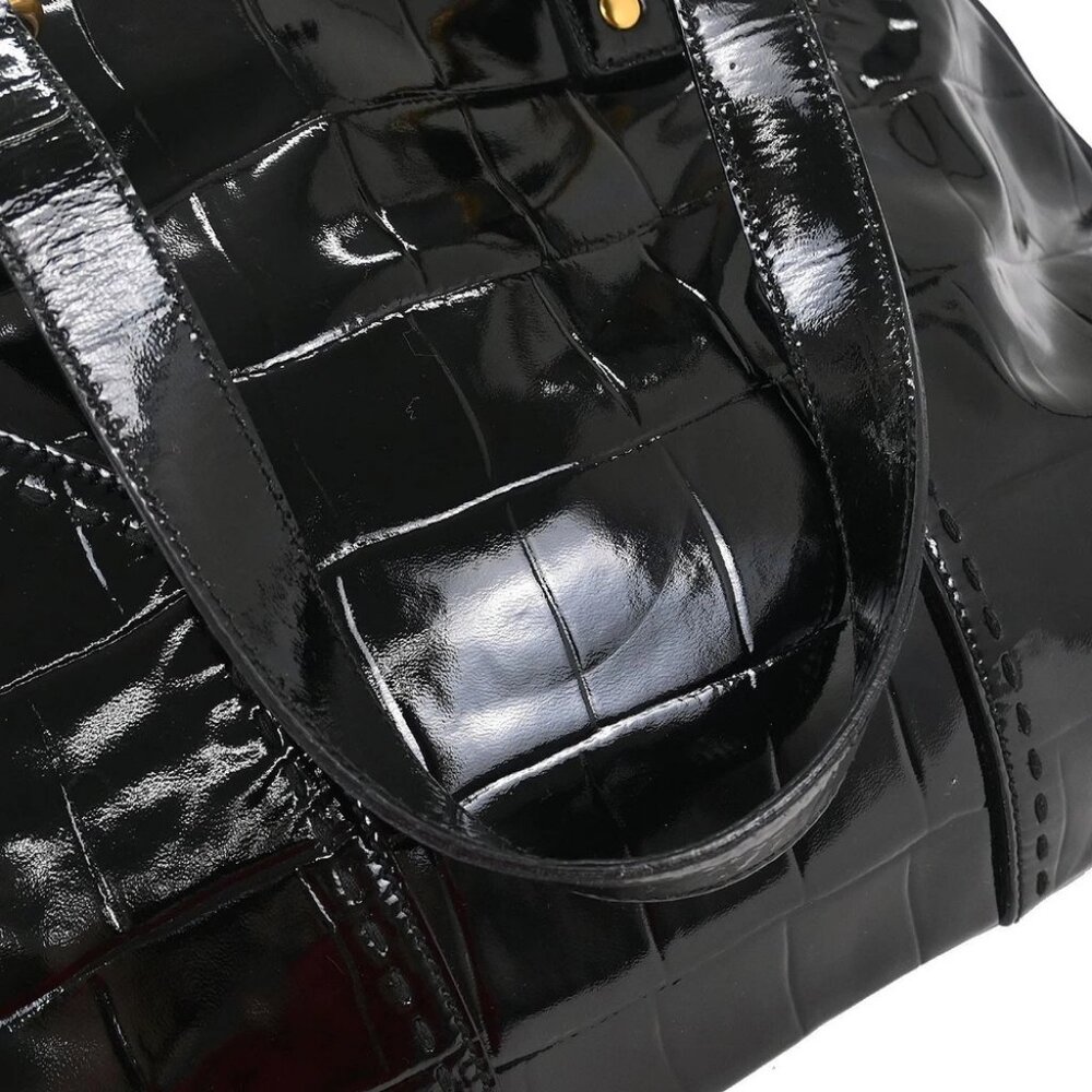 Yves Saint Laurent Black Leather Rive Gauche Muse… - image 5